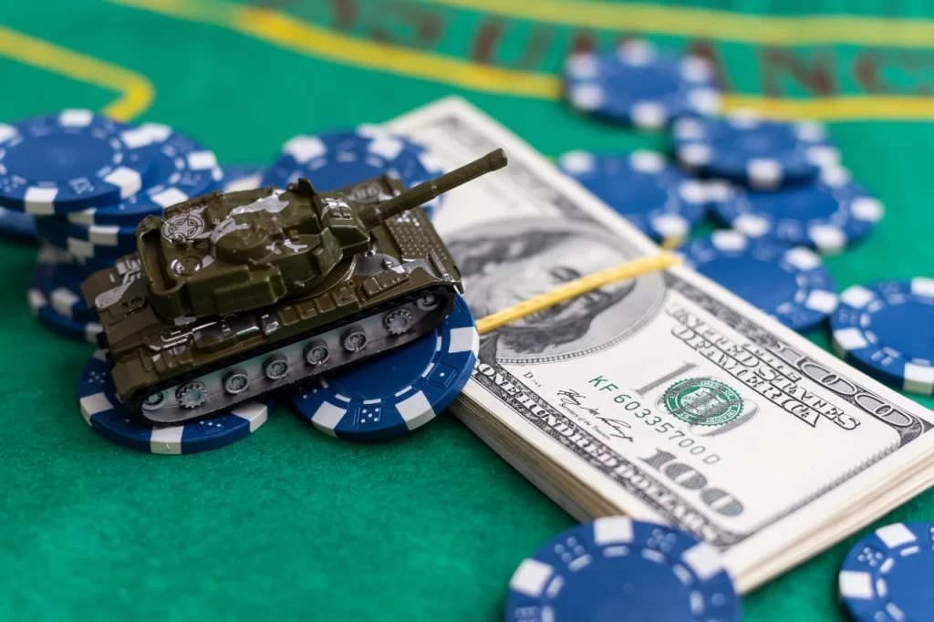 poker-playing-chips-with-toy-tank