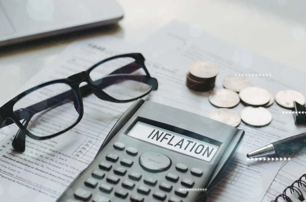 calculator-displaying-inflation-with-tax-forms