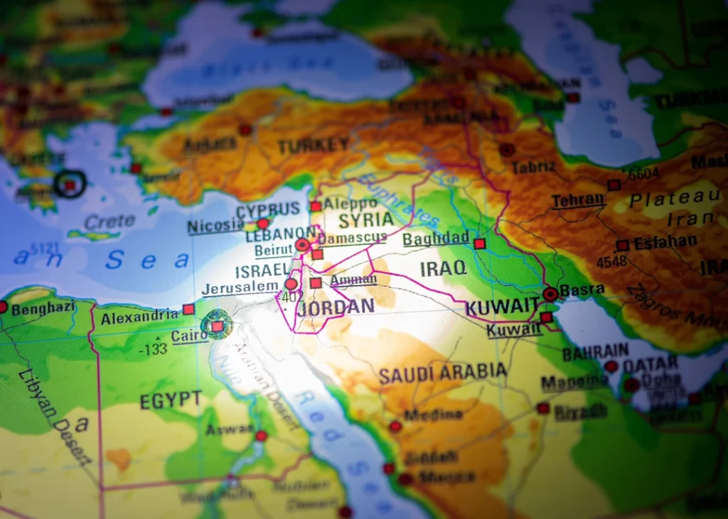 geopolitical-map-of-the-middle-east-area