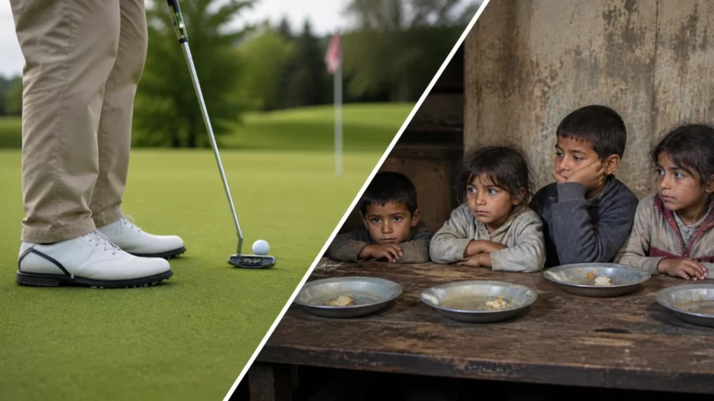 golf versus food