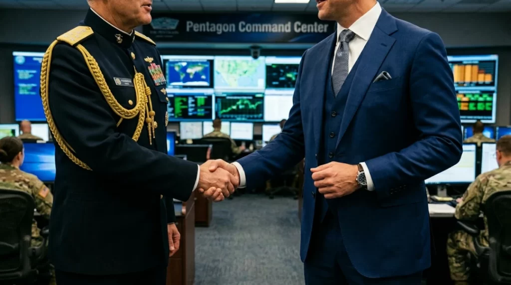 Admiral-shaking-hands-with-businessman