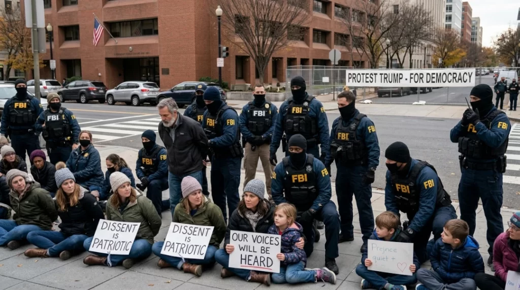 FBI arresting peaceful protestors