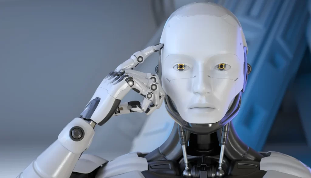 a-robot-holding-hand-to-head-in-thought