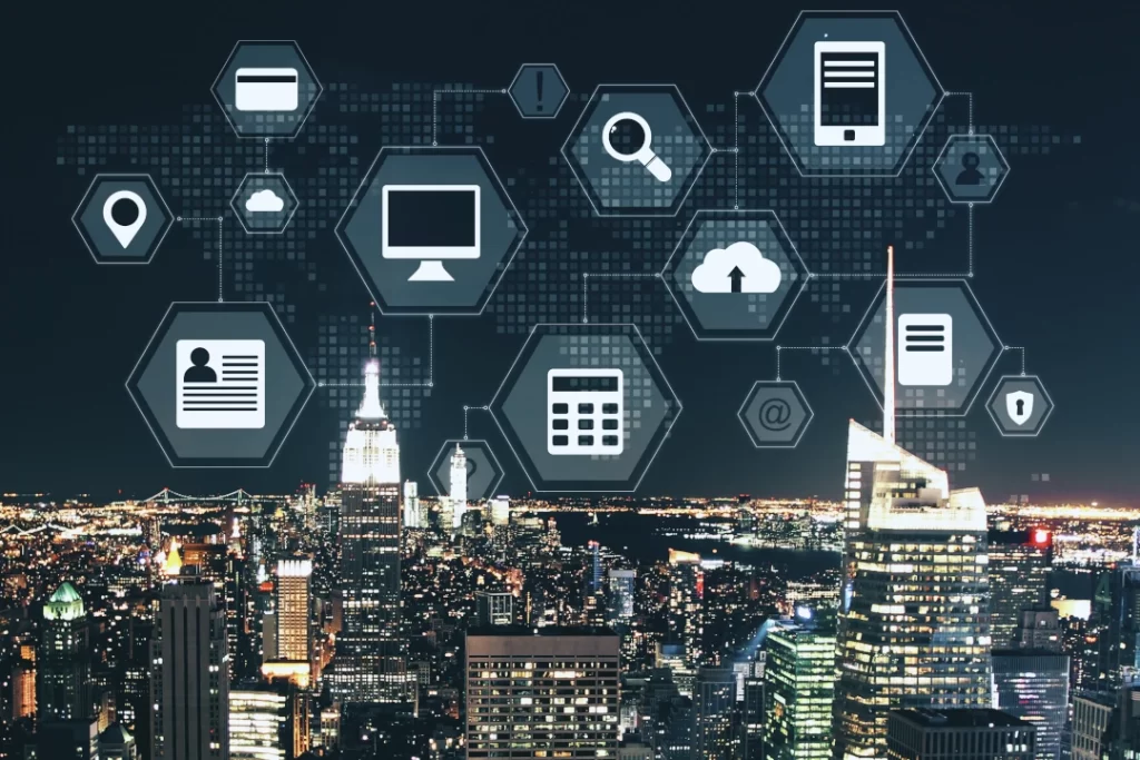 abstract-digital-business-interface-on-night-ny
