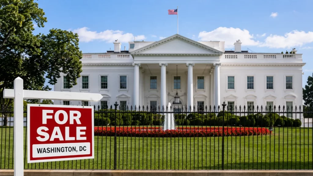 white house for sale