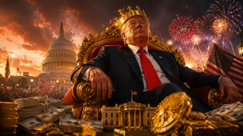 Trump having a kings party