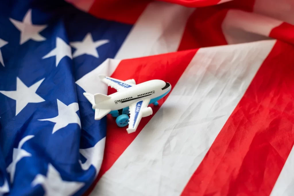 toy-airplane-on-an-american-flag