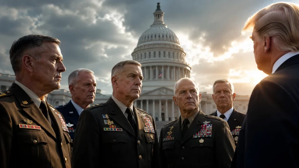 trump meets with generals on Iran war